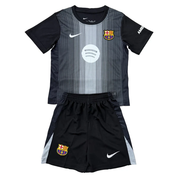 Conjunto FC Barcelona Portero 2025/2026 Niño Negro