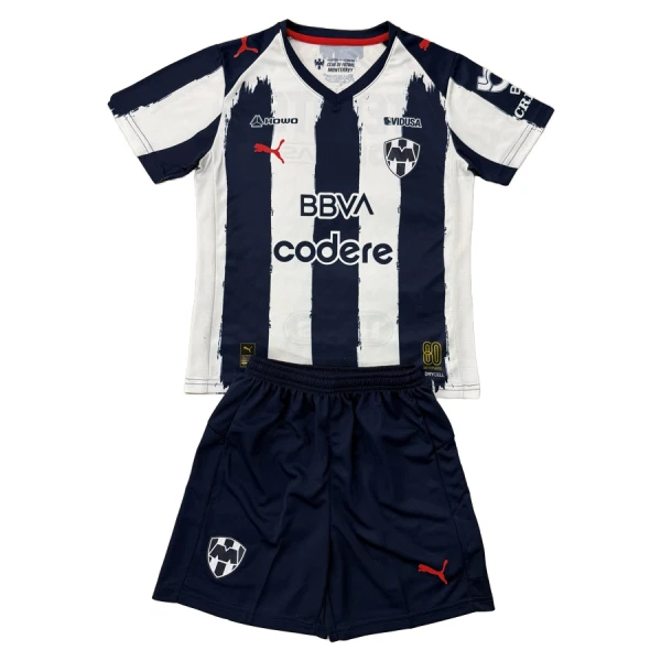 Conjunto Rayados Rayados Monterrey Local 2025/2026 Niño