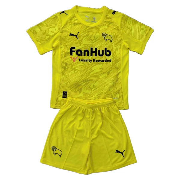Conjunto Derby County Portero 2025/2026 Niño Amarillo