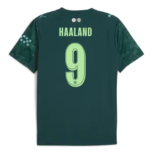 Camiseta Manchester City Erling Haaland 9 Cuarta Equipación 2025/2026 EA Sport