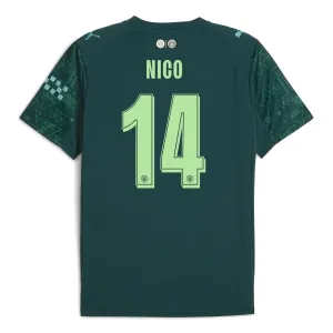 Camiseta Manchester City Nico 14 Cuarta Equipación 2025/2026 EA Sport