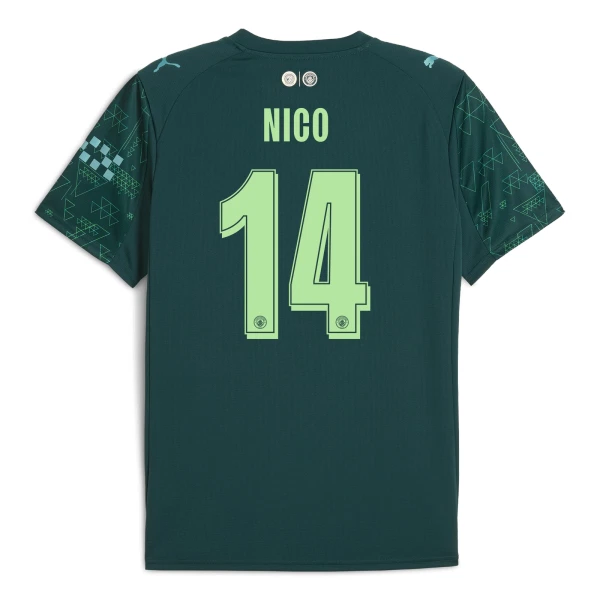 Camiseta Manchester City Nico 14 Cuarta Equipación 2025/2026 EA Sport