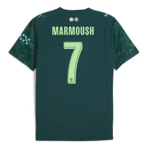 Camiseta Manchester City Omar Marmoush 7 Cuarta Equipación 2025/2026 EA Sport