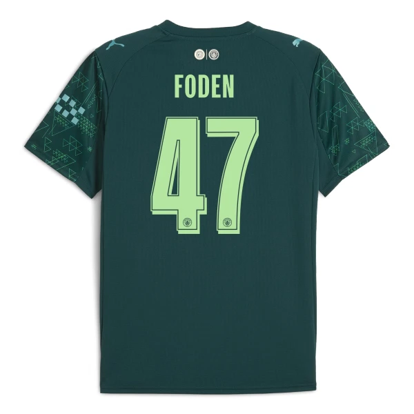 Camiseta Manchester City Phil Foden 47 Cuarta Equipación 2025/2026 EA Sport