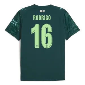 Camiseta Manchester City Rodrigo 16 Cuarta Equipación 2025/2026 EA Sport