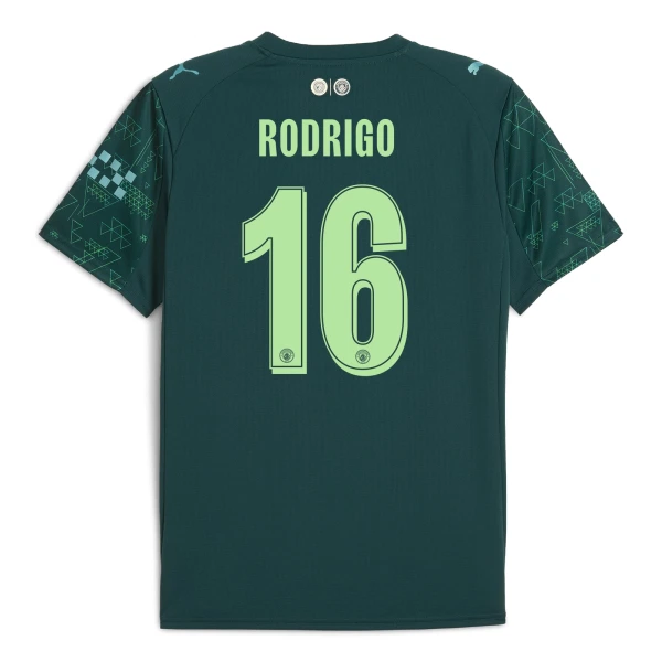 Camiseta Manchester City Rodrigo 16 Cuarta Equipación 2025/2026 EA Sport