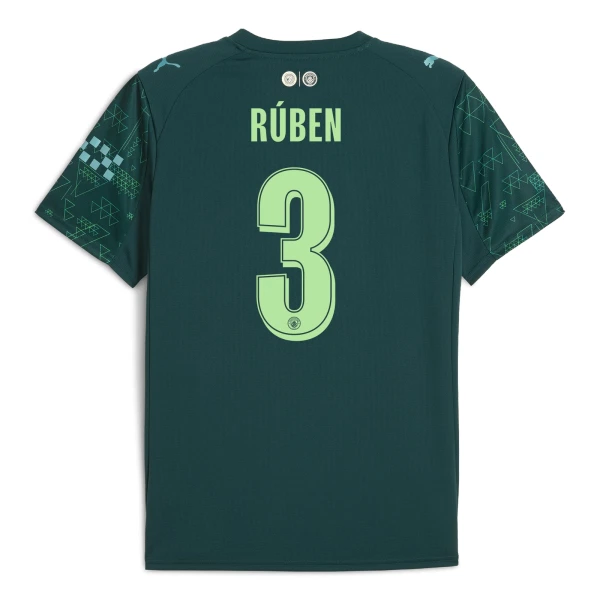 Camiseta Manchester City Rúben Dias 3 Cuarta Equipación 2025/2026 EA Sport
