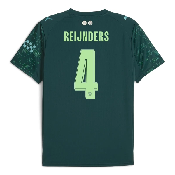 Camiseta Manchester City Tijjani Reijnders 4 Cuarta Equipación 2025/2026 EA Sport