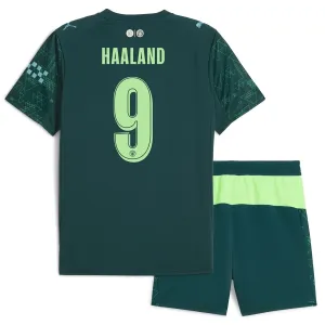 Conjunto Manchester City Erling Haaland 9 Cuarta Equipación 2025/2026 EA Sport Niño