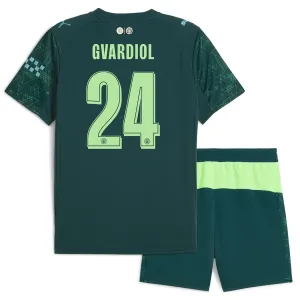 Conjunto Manchester City Josko Gvardiol 24 Cuarta Equipación 2025/2026 EA Sport Niño