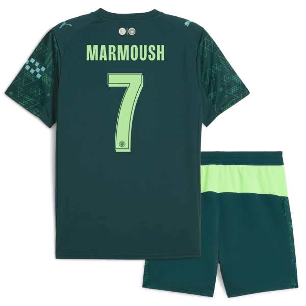 Conjunto Manchester City Omar Marmoush 7 Cuarta Equipación 2025/2026 EA Sport Niño