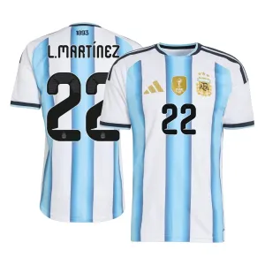 Camiseta Argentina Lautaro Martínez 22 Local Mundial 2026