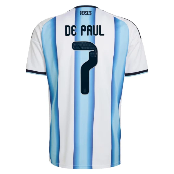 Camiseta Argentina R. de Paul 7 Local Mundial 2026