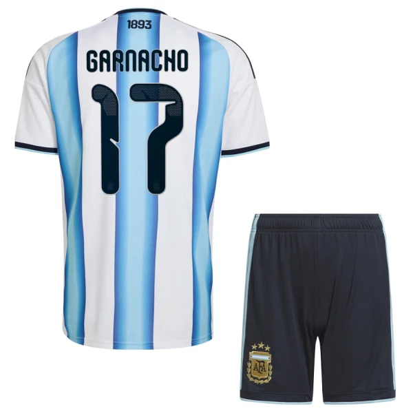 Conjunto Argentina Garnacho 17 Local Mundial 2026 Niño