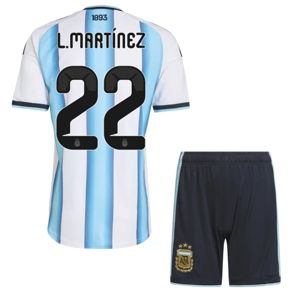 Conjunto Argentina Lautaro Martínez 22 Local Mundial 2026 Niño