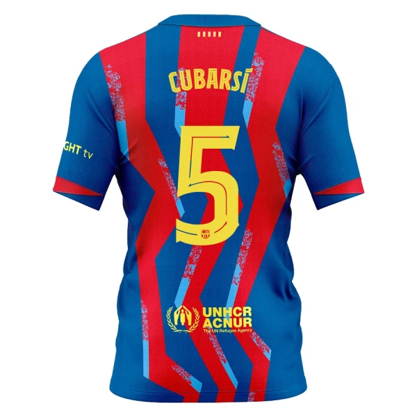 Camiseta FC Barcelona Pau Cubarsí 5 Cuarta Equipación 2025/2026