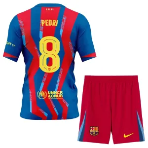 Conjunto FC Barcelona Pedri 8 Cuarta Equipación 2025/2026 Niño