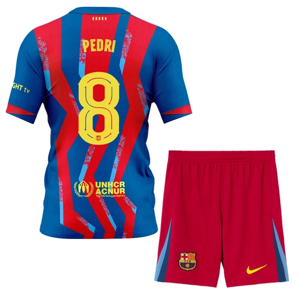 Conjunto FC Barcelona Pedri 8 Cuarta Equipación 2025/2026 Niño