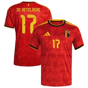 Camiseta Bélgica De Ketelaere 17 Local Mundial 2026