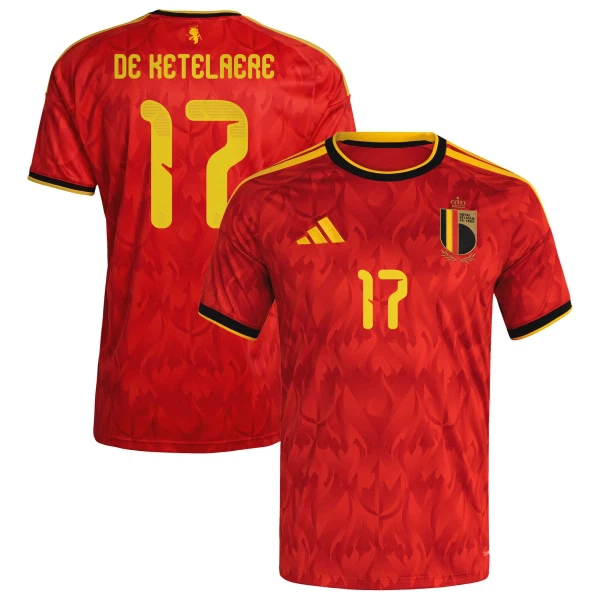 Camiseta Bélgica De Ketelaere 17 Local Mundial 2026