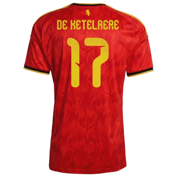 Camiseta Bélgica De Ketelaere 17 Local Mundial 2026