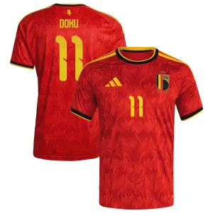 Camiseta Bélgica Jérémy Doku 11 Local Mundial 2026