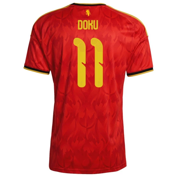 Camiseta Bélgica Jérémy Doku 11 Local Mundial 2026