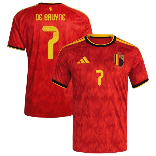 Camiseta Bélgica Kevin De Bruyne 7 Local Mundial 2026 Camiseta Bélgica Kevin De Bruyne 7 Local Mundial 2026