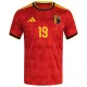 Camiseta Bélgica Openda 19 Local Mundial 2026