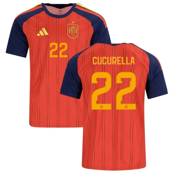 Camiseta España Cucurella 22 Local Mundial 2026
