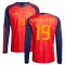 Camiseta España Lamine Yamal 19 Local Mundial 2026 Manga Larga