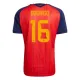 Camiseta España Rodrigo 16 Local Mundial 2026