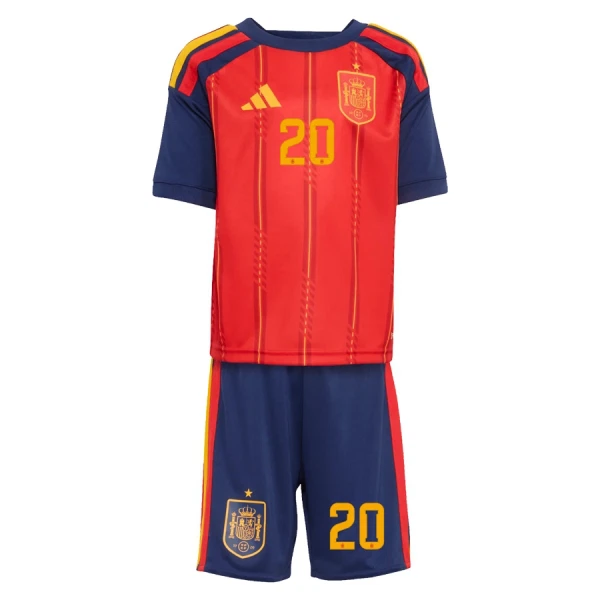 Conjunto España Pedri 20 Local Mundial 2026 Niño