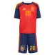 Conjunto España Pedri 20 Local Mundial 2026 Niño