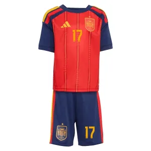 Conjunto España Williams JR 17 Local Mundial 2026 Niño