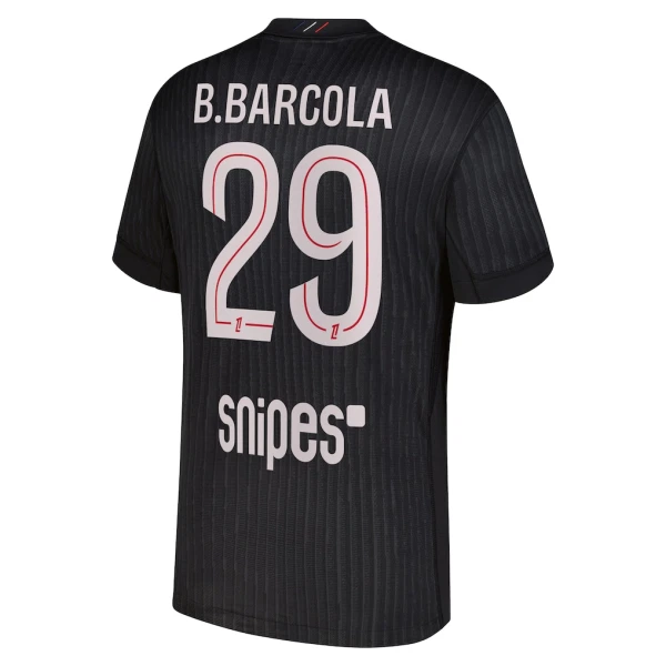 Camiseta PSG B. Barcola 29 Cuarta Equipación 2025/2026 Jordan