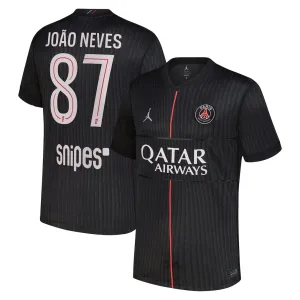Camiseta PSG João Neves 87 Cuarta Equipación 2025/2026 Jordan