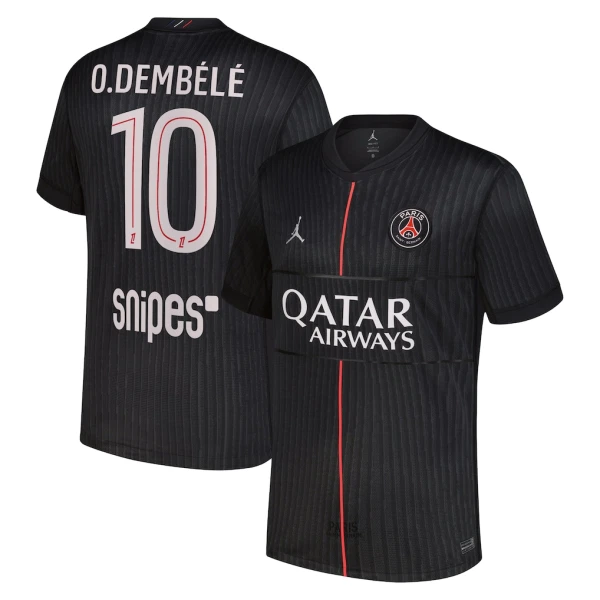 Camiseta PSG Ousmane Dembélé 10 Cuarta Equipación 2025/2026 Jordan