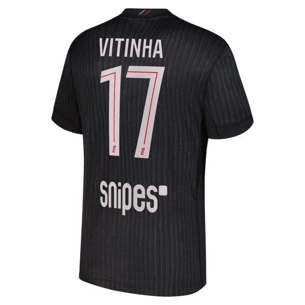 Camiseta PSG Vitinha 17 Cuarta Equipación 2025/2026 Jordan