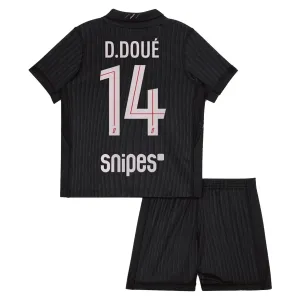 Conjunto PSG Désiré Doué 14 Cuarta Equipación 2025/2026 Jordan Niño