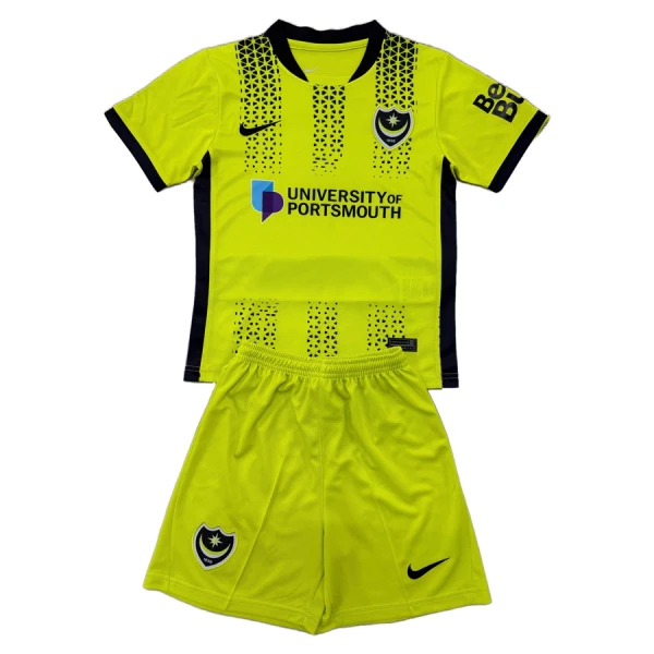 Conjunto Portsmouth Tercera Equipación 2025/2026 Niño