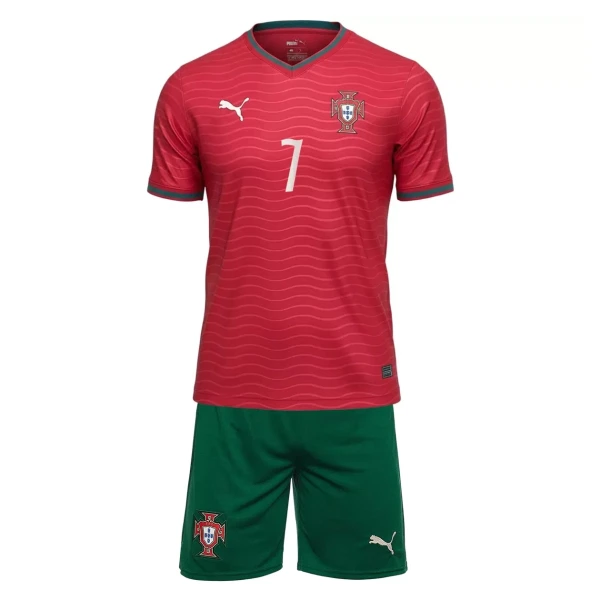 Conjunto Portugal Cristiano Ronaldo 7 Local Mundial 2026 Niño