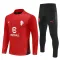 Conjunto de Sudadera 1/4 Zip AC Milan 2025/2026 Rojo