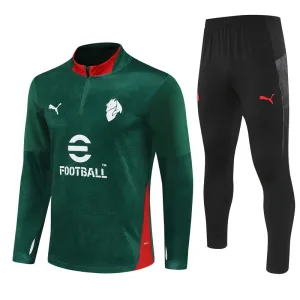 Conjunto de Sudadera 1/4 Zip AC Milan 2025/2026 Verde