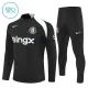 Conjunto de Sudadera 1/4 Zip Chelsea 2025/2026 Niño Negro