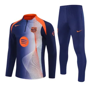 Conjunto de Sudadera 1/4 Zip FC Barcelona 2025/2026 Azul