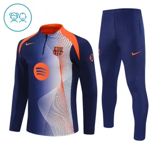 Conjunto de Sudadera 1/4 Zip FC Barcelona 2025/2026 Niño Azul