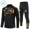 Conjunto de Sudadera 1/4 Zip Real Madrid 2025/2026 Niño Negro
