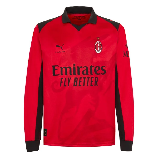 Camiseta AC Milan Cuarta Equipación 2025/2026 Manga Larga