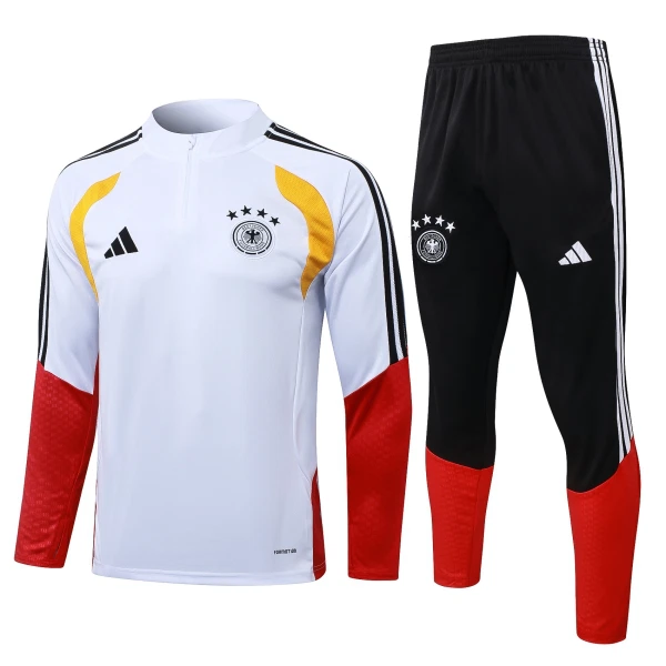 Conjunto de Sudadera 1/4 Zip Alemania 2026/2027 Blanco